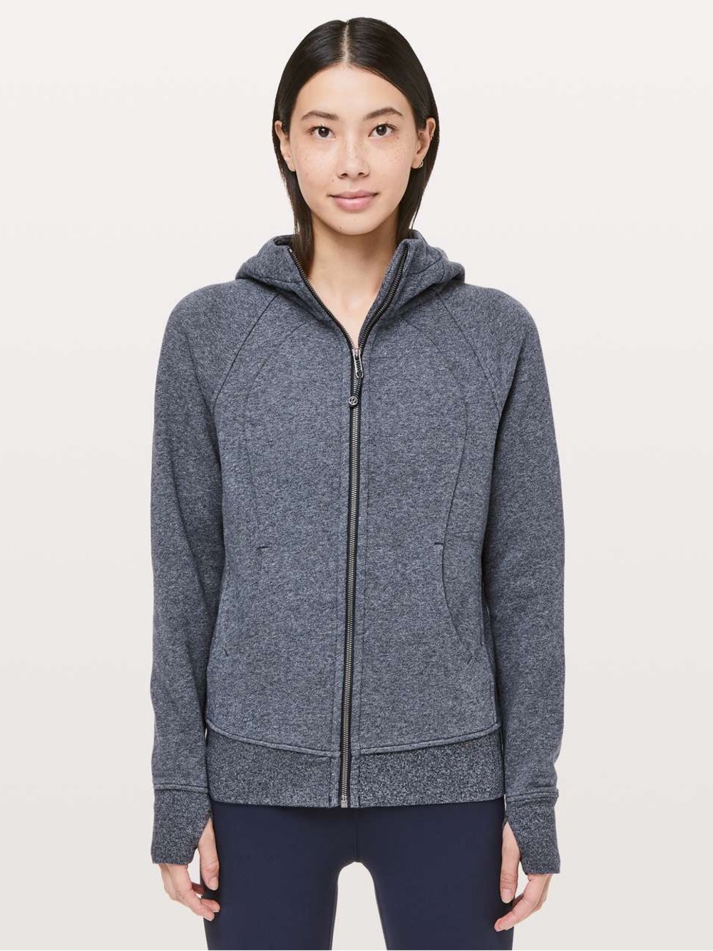 Lululemon Scuba Hoodie Heathered Speckled True Navy Size 10